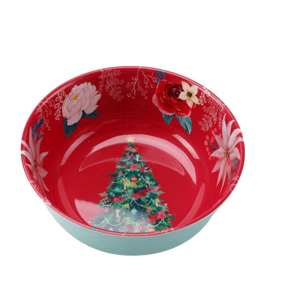 The Pioneer Woman Wishful Winter Solid Colors 6-Piece Melamine Holiday Bowl Set - Picture 5 of 6